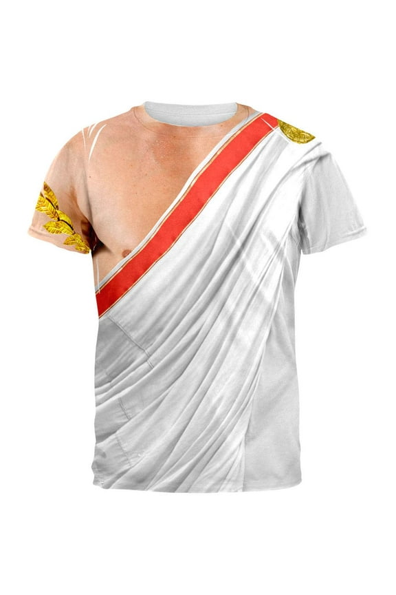 Toga Costume All Over Adult T-Shirt - Large