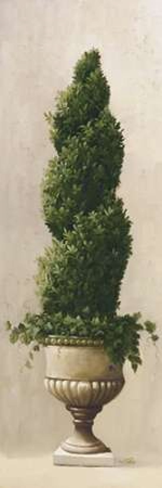 Roman Topiary I Canvas Art - Welby (12 x 36)