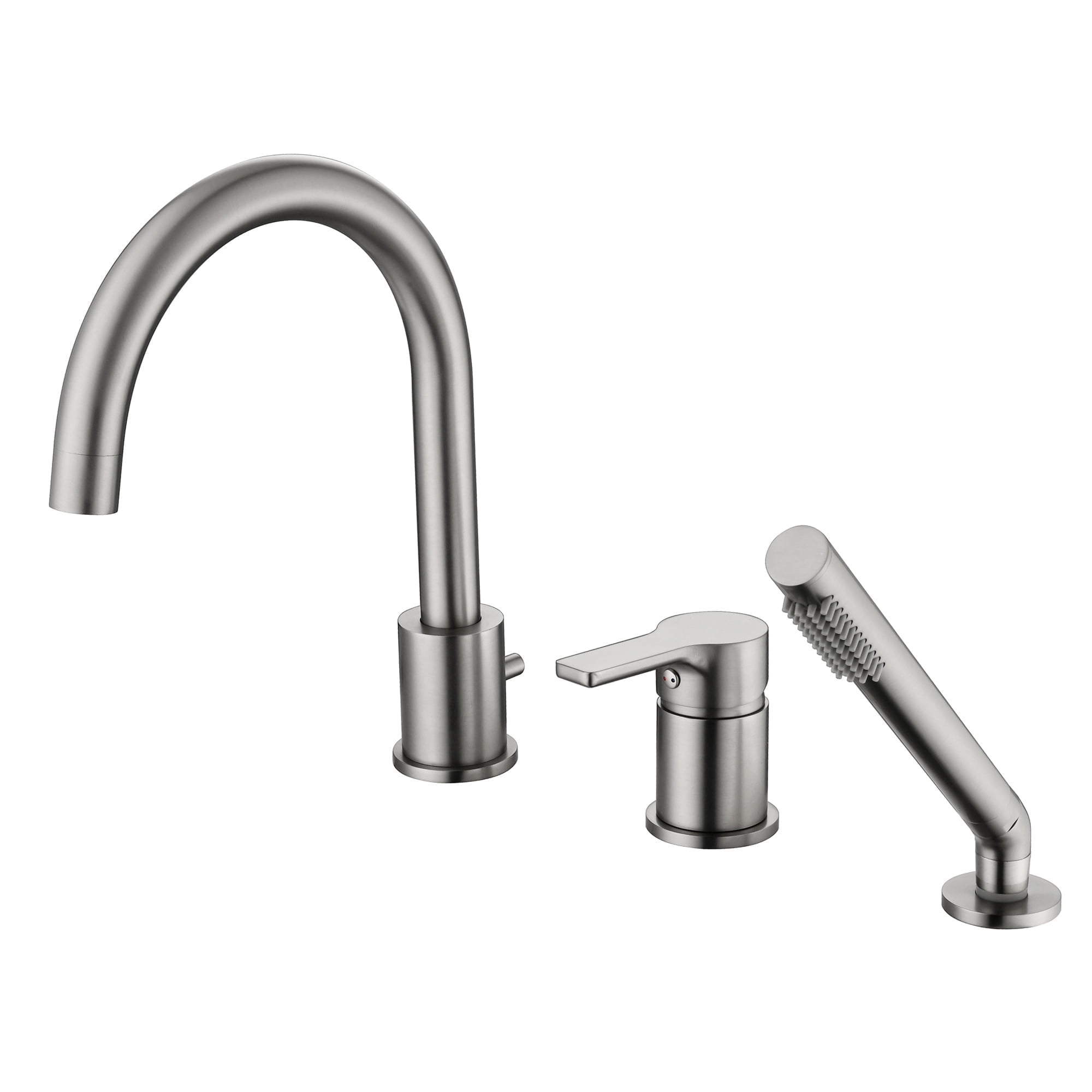 Roman Tub Faucet with Handheld Shower Sprayer and Valve,Brushed Nickel