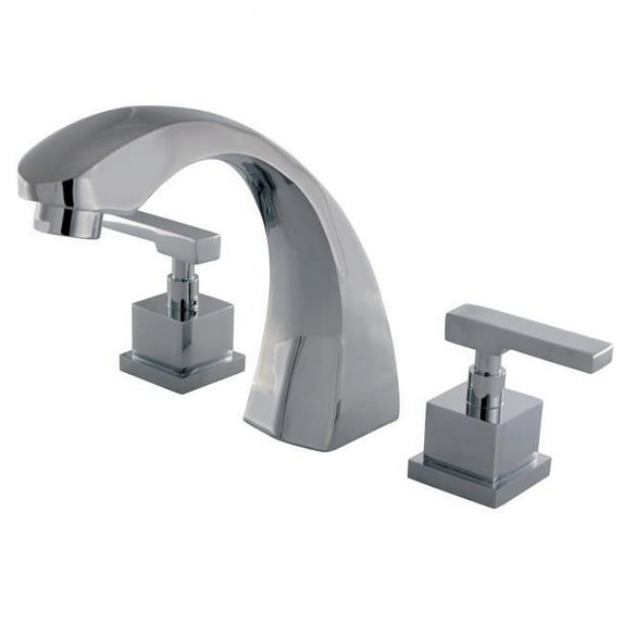 Roman Tub Filler & Metal Lever Handle Chrome