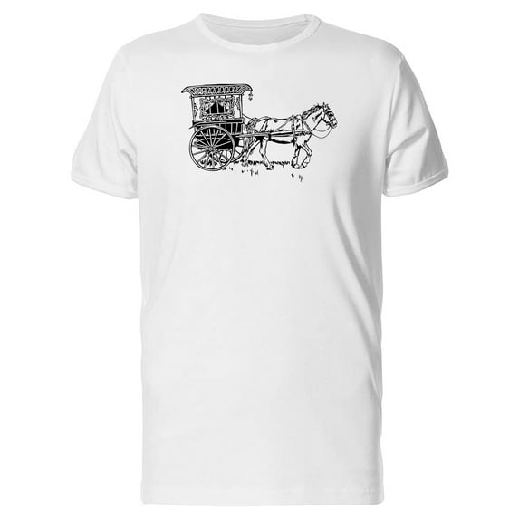 Roman Wagon Sketch T-Shirt Men -Image by Shutterstock, Male 4X-Large