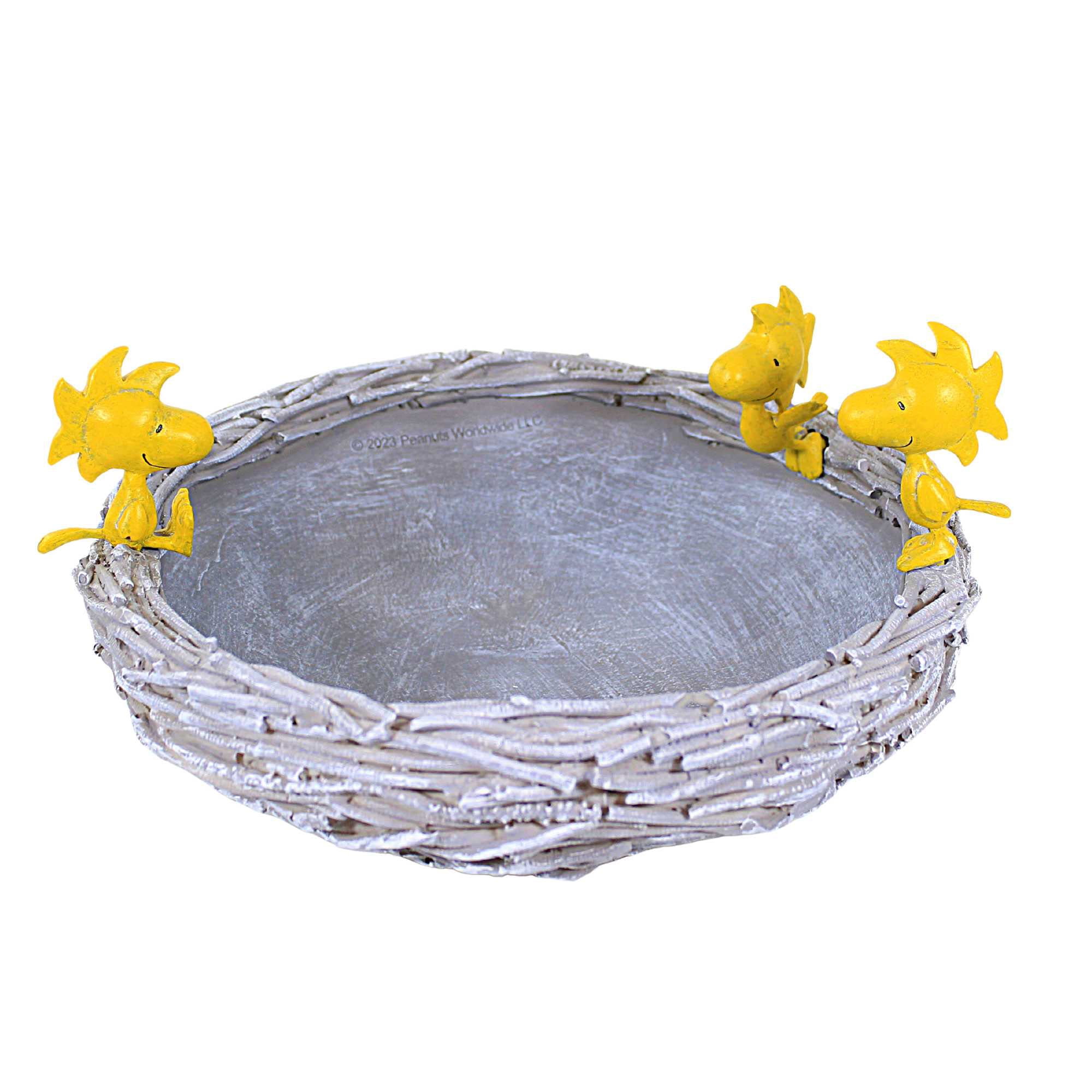 Peanuts Woodstock Yellow Resin Bird Bath, 6.25" Height