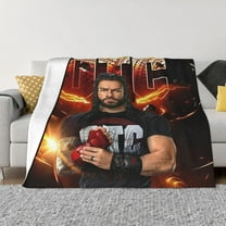 Roman Wrestler Reigns Throw Blanket Comfortable Air Conditioner Blanket Queen Size Blankets Soft Fleece Flannel Bedding Gifts Plush for Couch,Sofa,Bed Room Decor 40"X50"