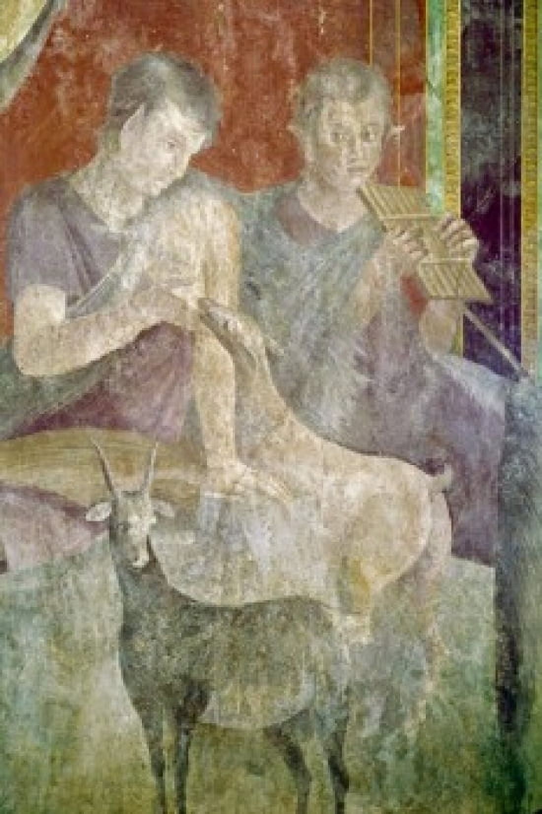 Roman fresco Circa60-50 BC Italy Pompeii Villa of the Mysteries Canvas Art - (24 x 36)