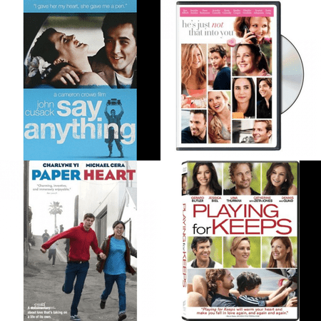 Romance 4 Pack DVD Bundle: Say Anything..., He's Just Not That Into You, Paper Heart, Playing for Keeps