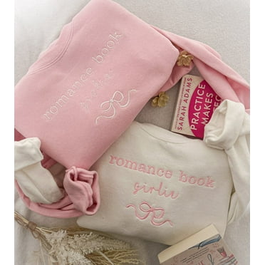 Romance Book Embroidered Sweatshirt