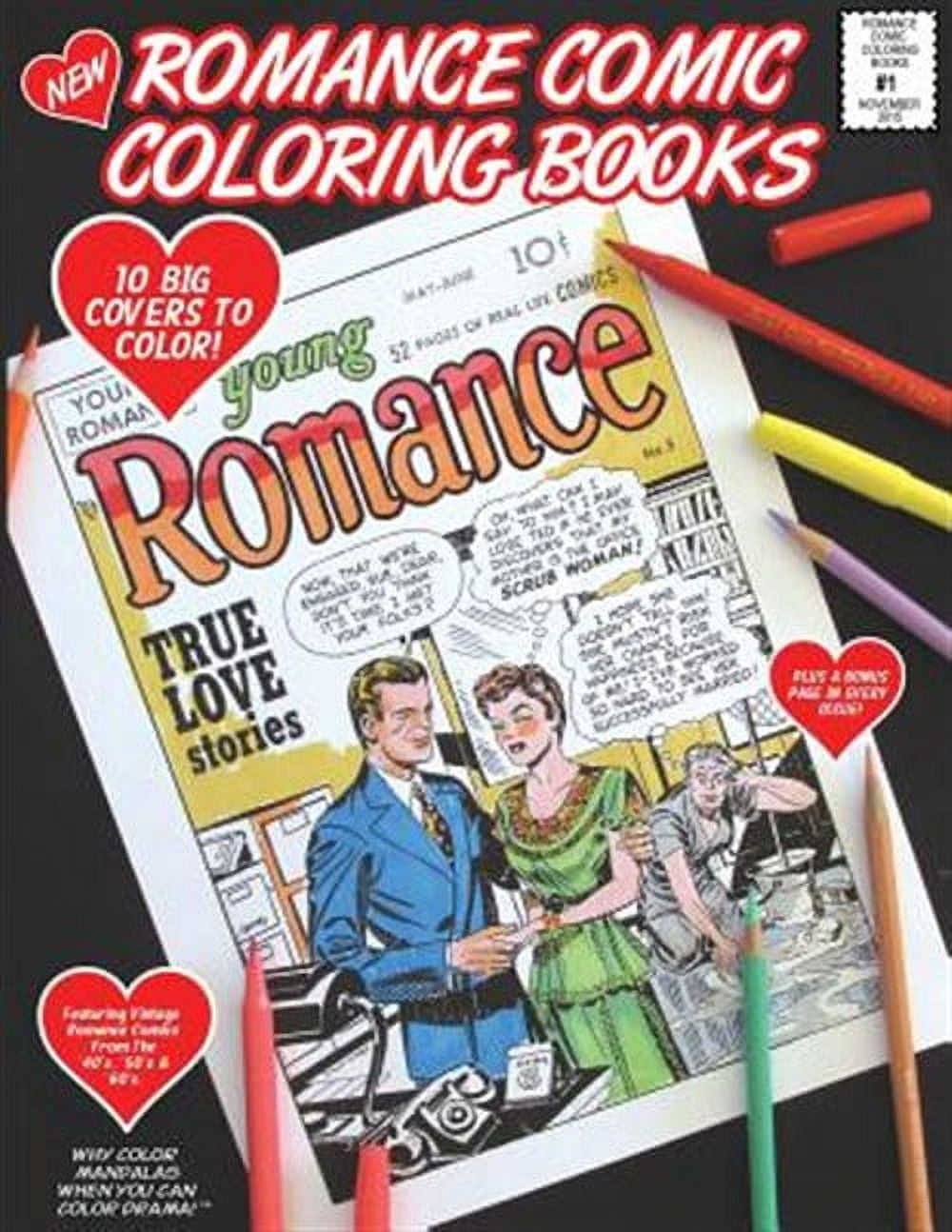 Romance Comic Coloring Book