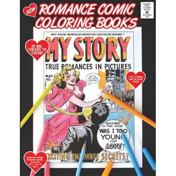 Romance Comic Coloring Book