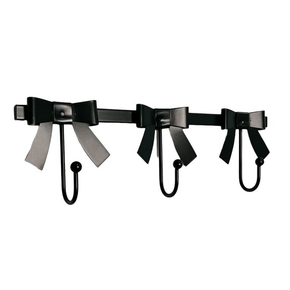 Romance French Bowknot Shape Wall Hook Strong Metal Construction For Heavy Items