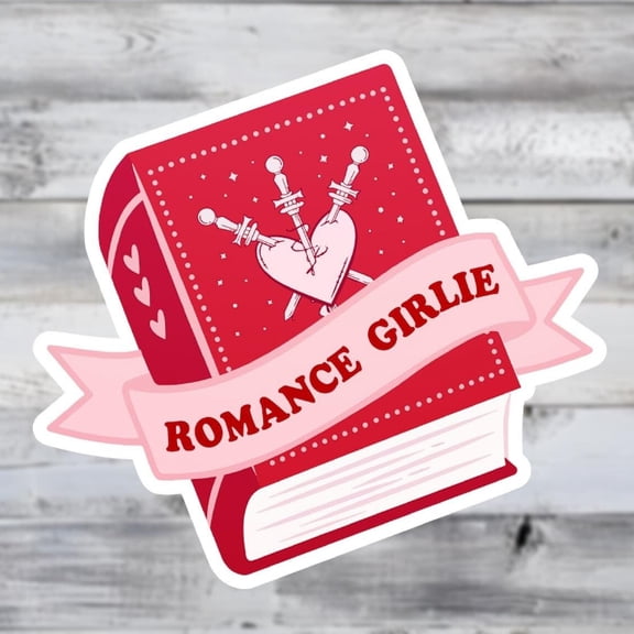 Romance Girlie Book Bookish Reading Sticker