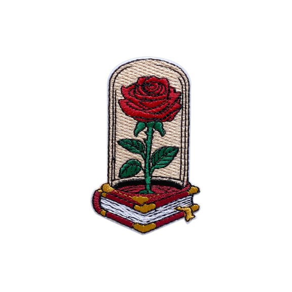 Romance Reading Embroidery Patch 3 Inches Fabric Sew On Iron On Patches for Clothes Accessories