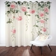 thumbnail image 1 of Romance Rose Blackout Curtains For Bedroom, Spring Idyllic Flower Grommets Curtains Room Darkening Soundproof Thermal Insulated 26"W x 84"L (Pack of 2), 1 of 6