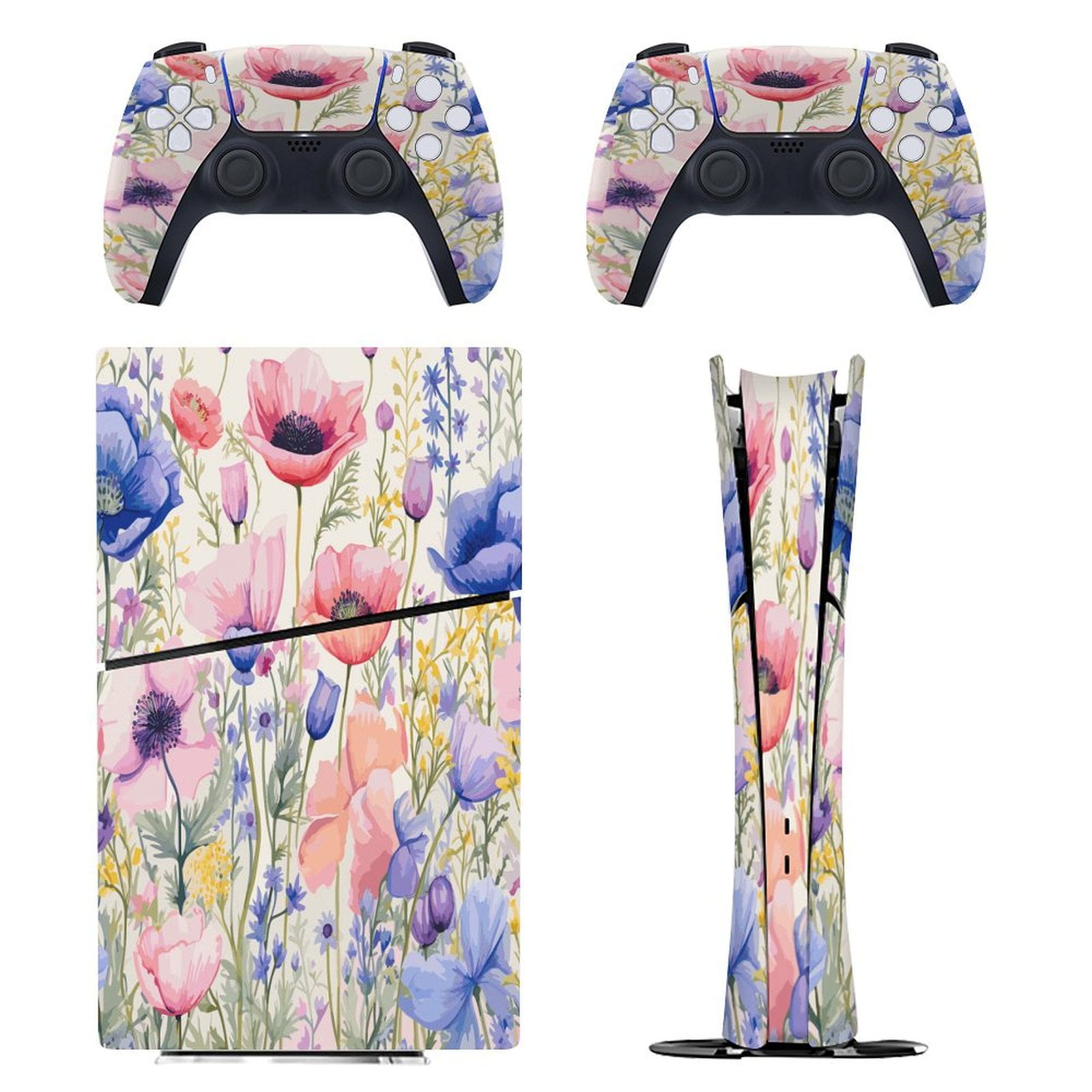 Romance, Spring, Flowers PS5/PS5 Slim Digital Disc Skin Sticker For ...