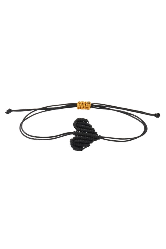 Romance Twine Cord Bracelets Bohemian Braided Heart Pattern Unisex Love Tokens Handcrafted Couple Jewelry Accessory