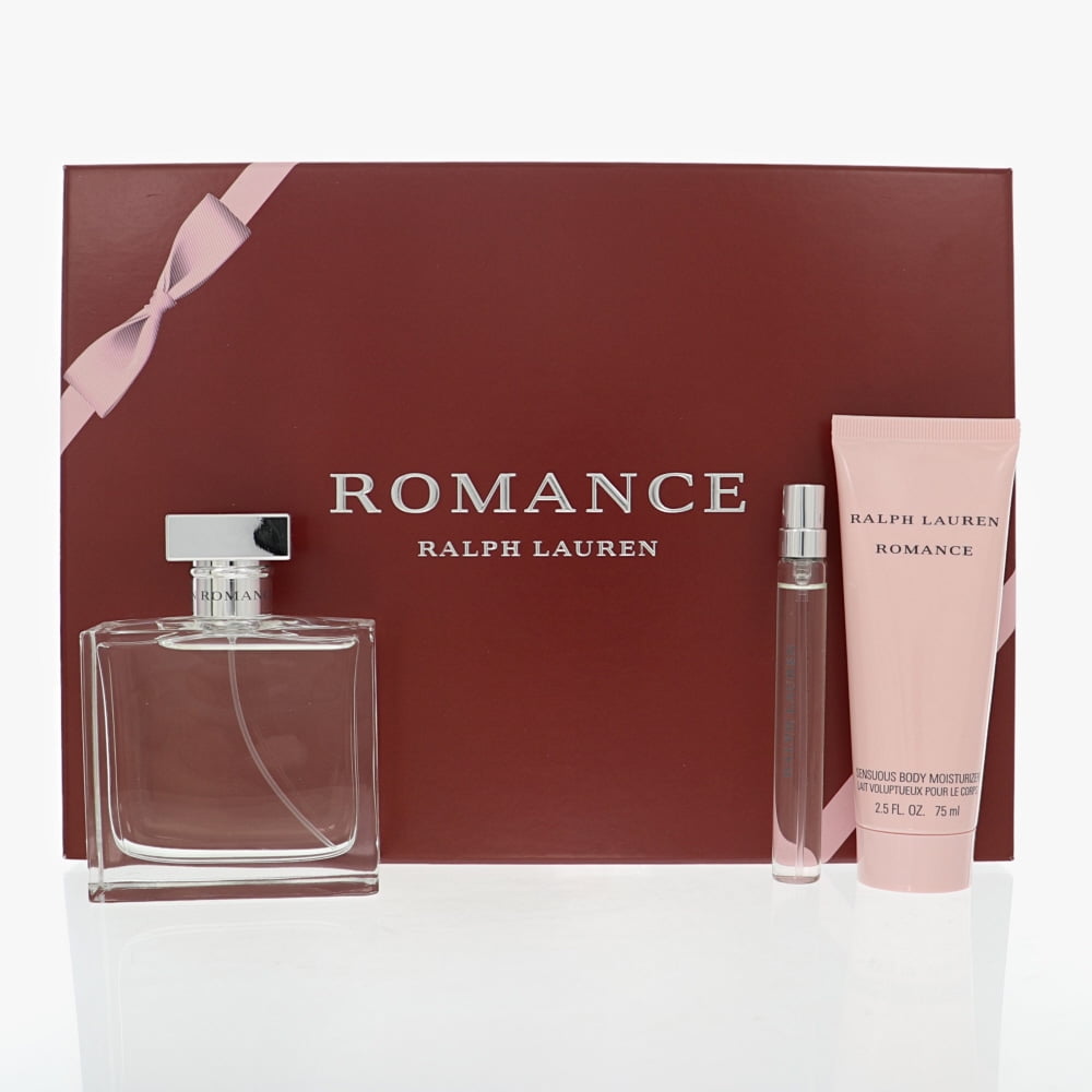 Ralph Lauren Romance Perfume 3pc Gift Set for Women - 3.4 Oz Eau