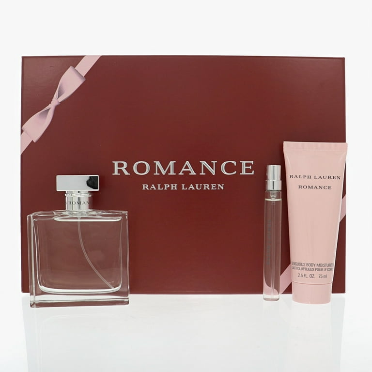 Ralph Lauren Romance Perfume 3pc Gift Set for Women - 3.4 Oz Eau