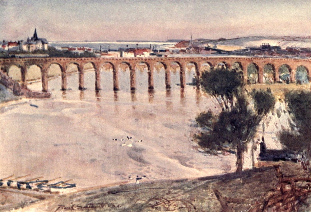 Romance of Northumberland 1907 Berwick on Tweed Canvas Art - Frank Southgate (18 x 24)