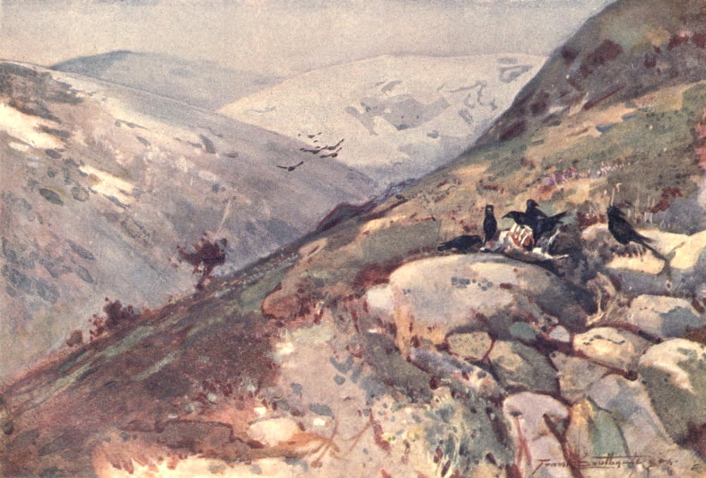 Romance of Northumberland 1907 Near Kielder Canvas Art - Frank Southgate (18 x 24)