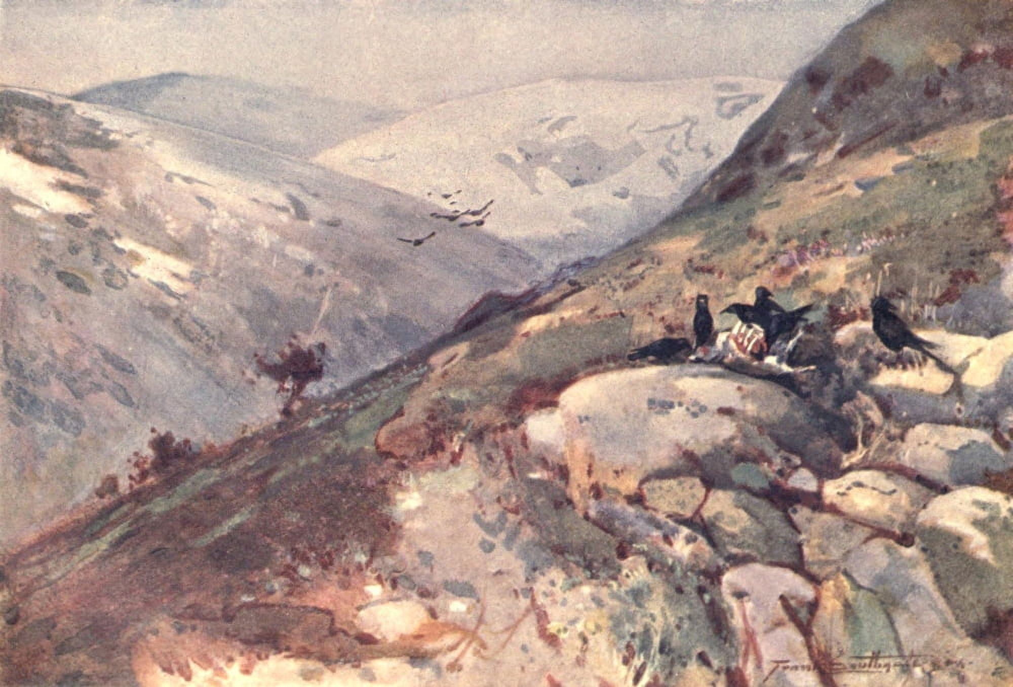 Romance of Northumberland 1907 Near Kielder Canvas Art - Frank Southgate (24 x 36)
