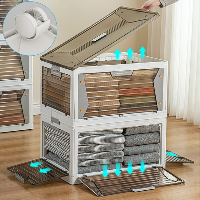 Romanda 27.6Gal/95Qt Large Plastic Storage Containers with Lids