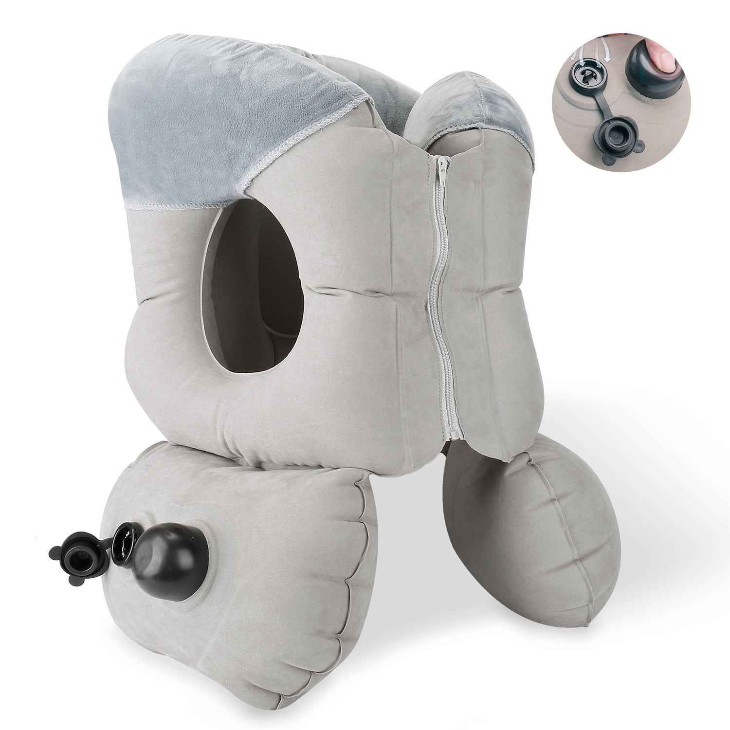 Romanda Inflatable Travel Pillow for Airplanes, Neck Pillows for Sleeping Travel, Inflatable