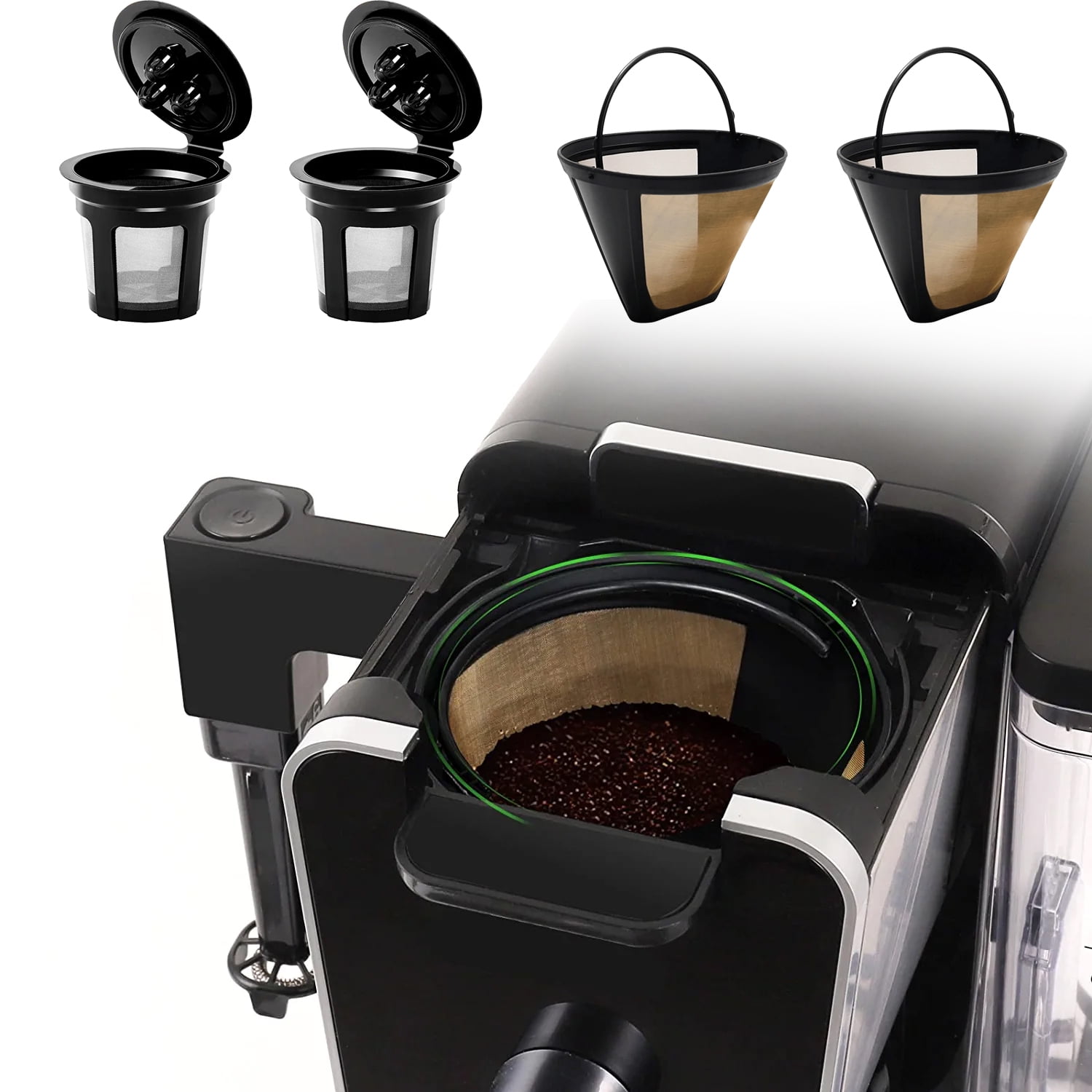 6Pcs Reusable Coffee Pods Compatible with Ninja Dual Brew Coffee
