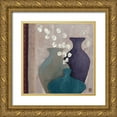 thumbnail image 1 of Romanelli, Karine 26x26 Gold Ornate Wood Framed with Double Matting Museum Art Print Titled - Coton et 3 jarres, 1 of 4