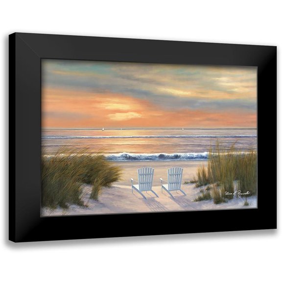 Romanello, Diane 14x11 Black Modern Framed Museum Art Print Titled - Paradise Sunset