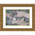 thumbnail image 1 of Romanello, Diane 18x13 Gold Ornate Wood Framed with Double Matting Museum Art Print Titled - Wine and Wicker, 1 of 4