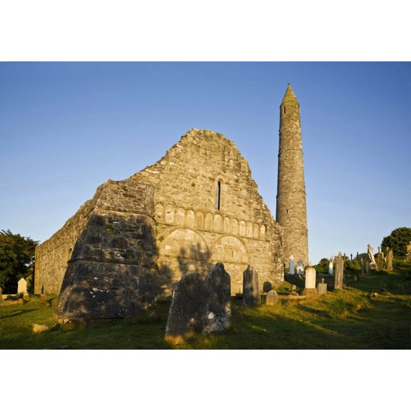 Romanesque Arcading Gable end of Cathedral In St Declans 5th Century Monastic Site Ardmore County Waterford Ireland Canvas Art - Panoramic Images (18 x 24)
