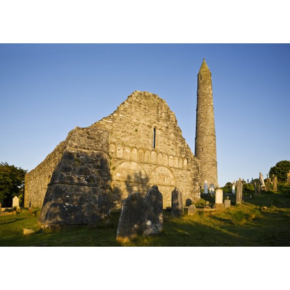 Romanesque Arcading Gable end of Cathedral In St Declans 5th Century Monastic Site Ardmore County Waterford Ireland Canvas Art - Panoramic Images (24 x 36)