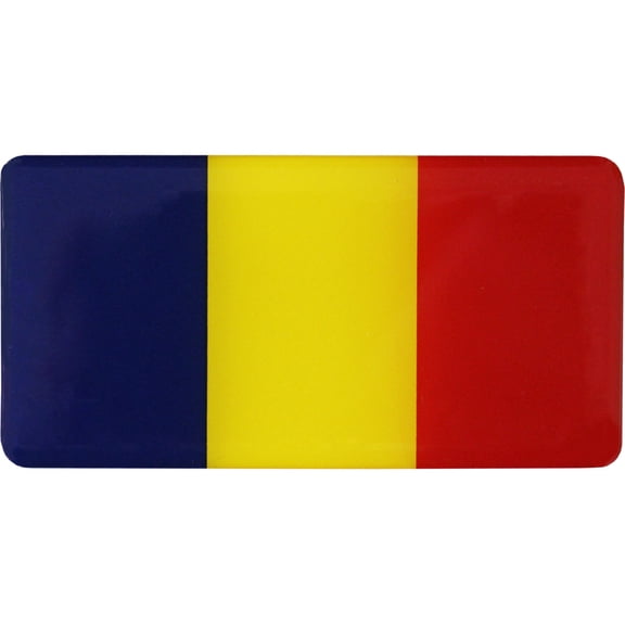 Romania Domed Sticker