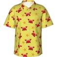 thumbnail image 1 of Romania Flag Mens Hawaiian Shirt Short Sleeve Casual Button Up Tropical Summer Beach Shirt, 1 of 9