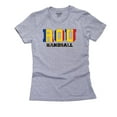 thumbnail image 1 of Romania Handball - Olympic Games - Rio - Flag Women's Cotton Grey T-Shirt, 1 of 2