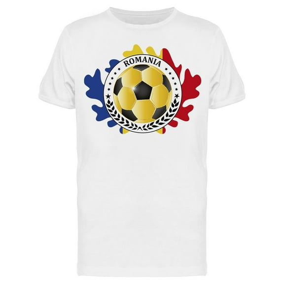 Romania Romanian Flag T-Shirt Men -Image by Shutterstock, Male Medium