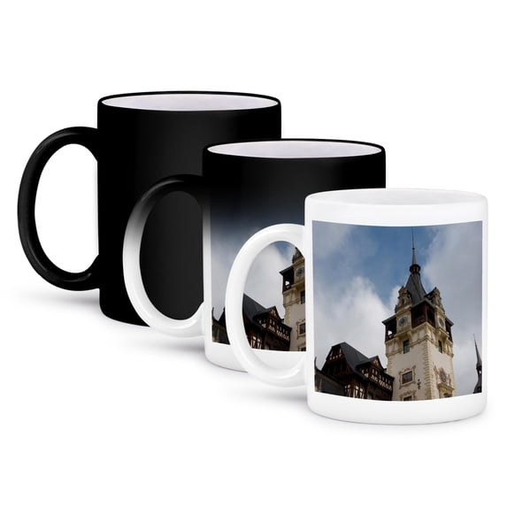 3drose, Romania, Sinaia, Peles Castle - Eu24 Iho0038 - Inger Hogstrom, 11oz Magic Transforming Mug
