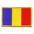 thumbnail image 1 of Romania iron-on embroidered patch, 1 of 1