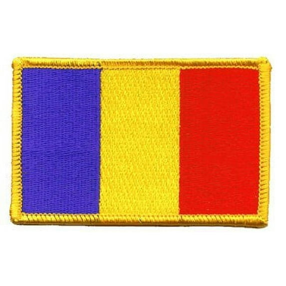 Romania iron-on embroidered patch