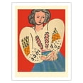 thumbnail image 1 of Romanian Blouse (La Blouse Roumaine) - From an Original Color Lithograph by Henri Matisse c.1940 - Fine Art Matte Paper Print (Unframed) 20x26in, 1 of 4