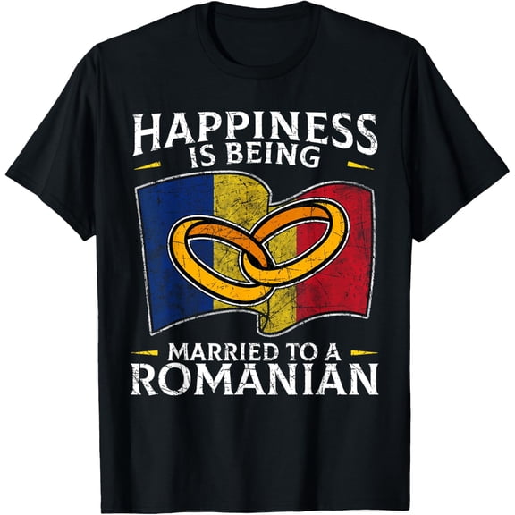 t-shirt Romanian Wedding State of Romania Roots Married T-Shirt