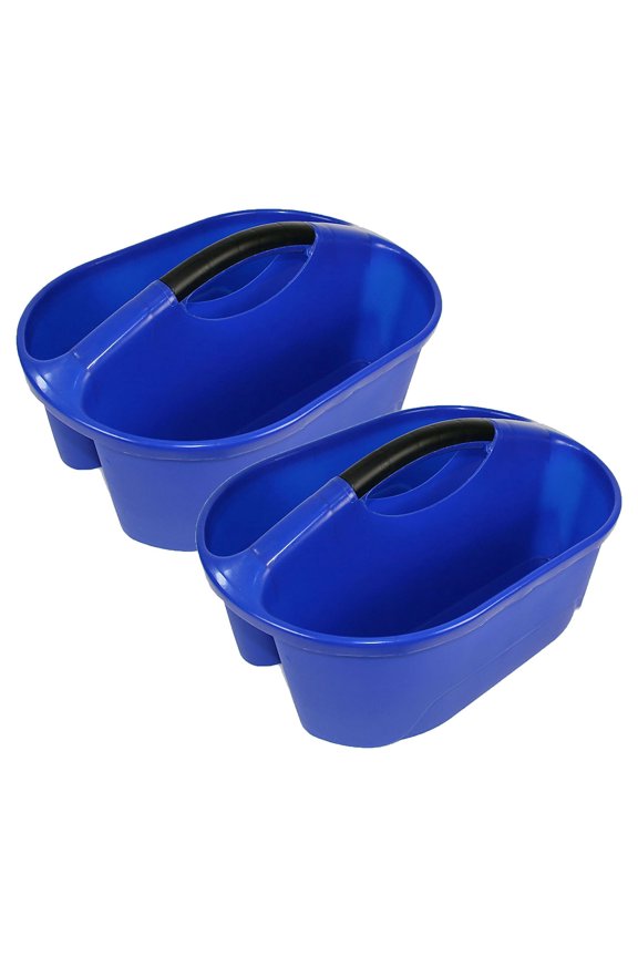 Romanoff Classroom Caddy Plastic 16.25" x 12" x 8.25" Blue 2/Bundle (ROM25604-2)