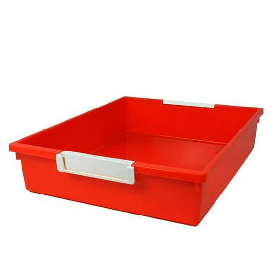 Romanoff Products ROM53509BN 6 qt. Tattle Tray W Label Holder, Orange - Pack of 3