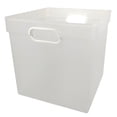 thumbnail image 1 of Romanoff Products Romanoff Cube Bin Clear Set of 3 (ROM72520BN), 1 of 2