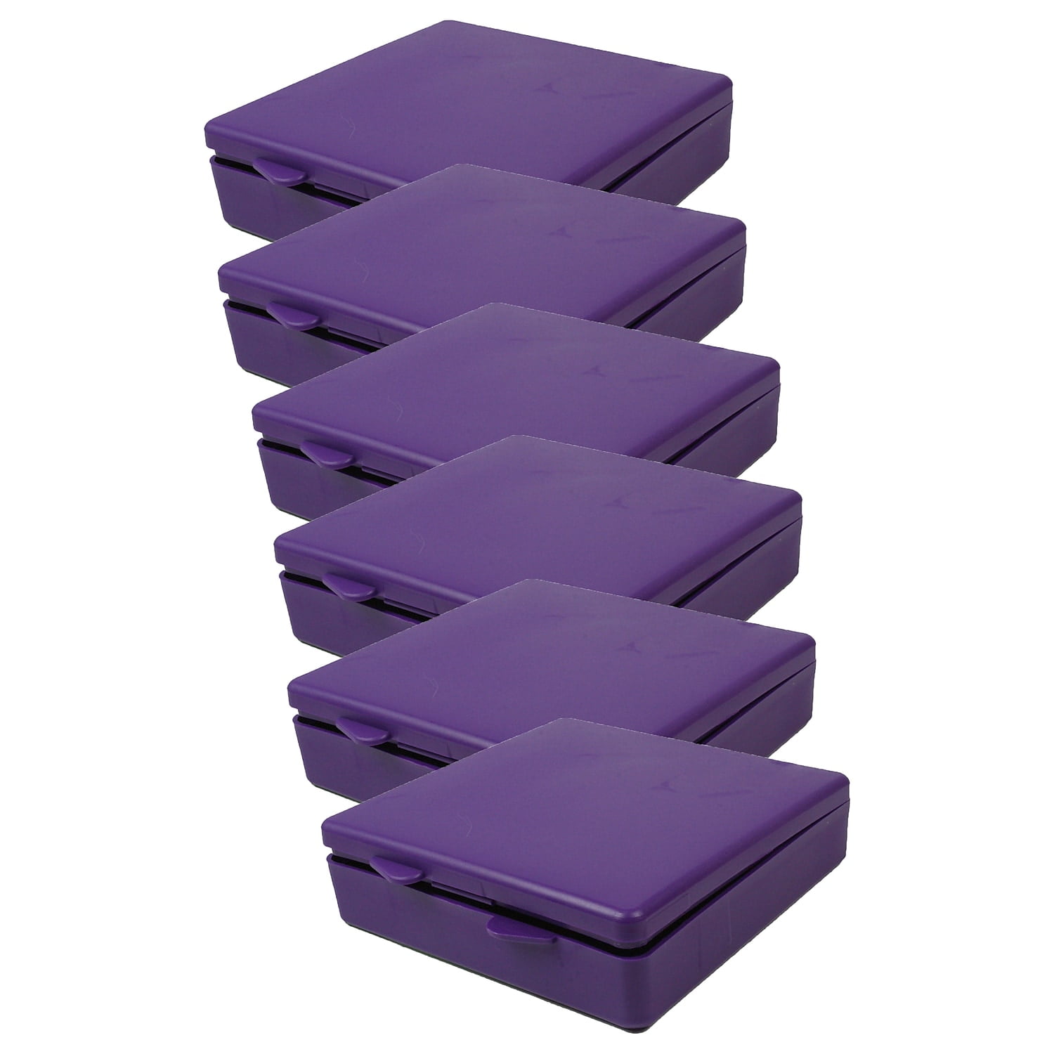 Romanoff Products Romanoff Micro Box Plastic 4" x 4" x 1" Purple 6/Bundle (ROM60406-6)