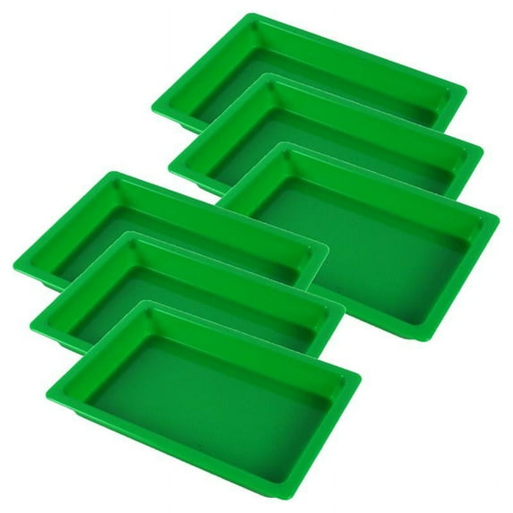 Romanoff Small Creativitray, Green, Pack of 6