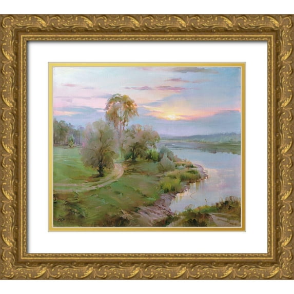 Romanov, Roman 13x12 Gold Ornate Wood Framed with Double Matting Museum Art Print Titled - Motherland