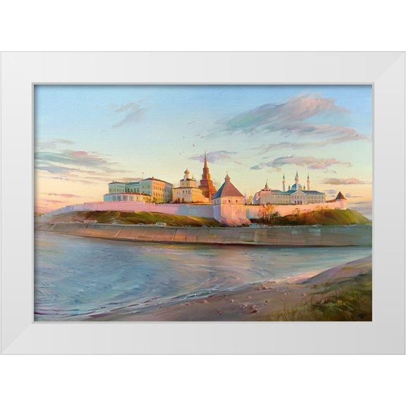 Romanov, Roman 14x11 White Modern Wood Framed Museum Art Print Titled - Kazan Kremlin