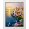 thumbnail image 1 of Romanov, Roman 14x18 White Modern Wood Framed Museum Art Print Titled - Riomaggiore, 1 of 4