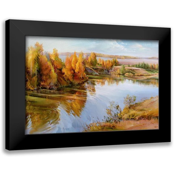 Romanov, Roman 24x18 Black Modern Framed Museum Art Print Titled - Autumn palette