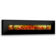 thumbnail image 1 of Romanov, Roman 24x6 Black Modern Framed Museum Art Print Titled - Poppies (Triptych), 1 of 5